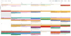 Production schedule at beginning of March